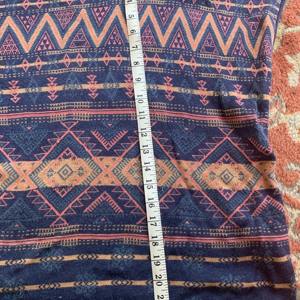 Peruvian Connection Blue and Pink Knit Top - Picture 2 of 4